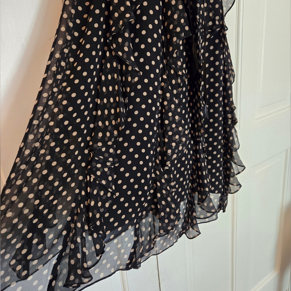 SALE!【BCBG MAXAZRIA】サテン ポルカドット ドレス SALE!【BCBG MAXAZRIA】サテン ポルカドット ドレス (BCBG